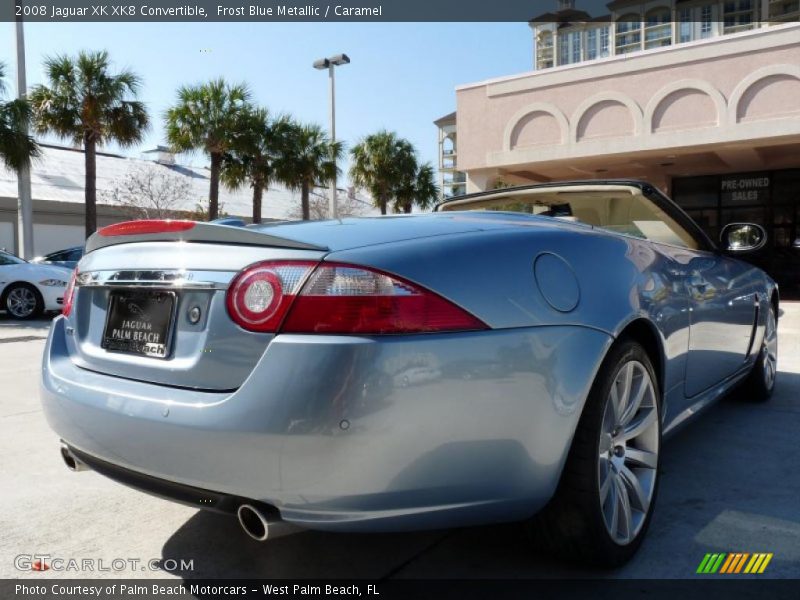 Frost Blue Metallic / Caramel 2008 Jaguar XK XK8 Convertible