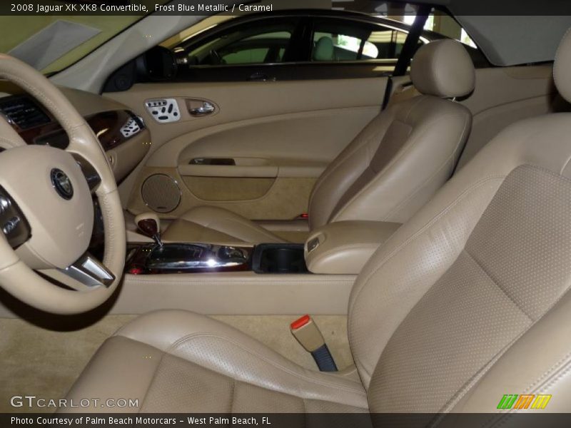 Frost Blue Metallic / Caramel 2008 Jaguar XK XK8 Convertible