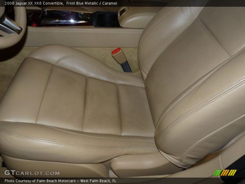 Frost Blue Metallic / Caramel 2008 Jaguar XK XK8 Convertible