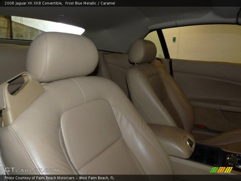 Frost Blue Metallic / Caramel 2008 Jaguar XK XK8 Convertible