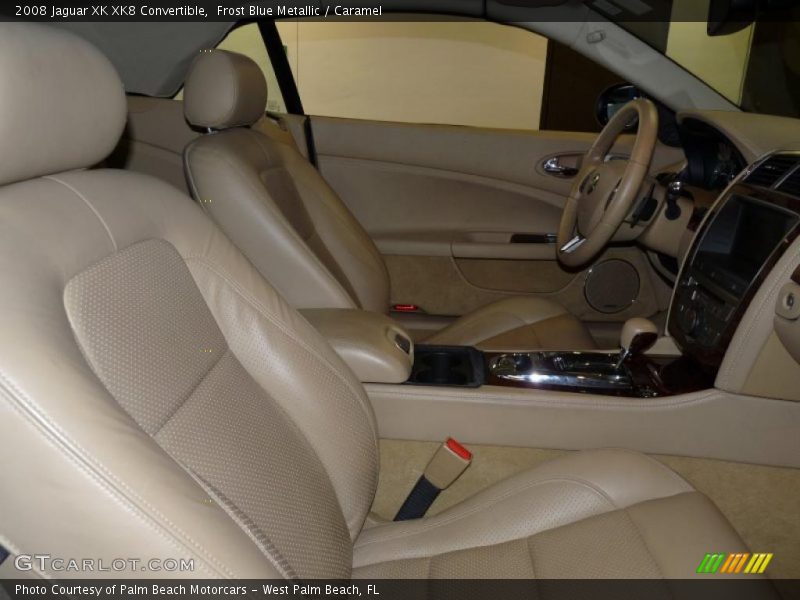 Frost Blue Metallic / Caramel 2008 Jaguar XK XK8 Convertible