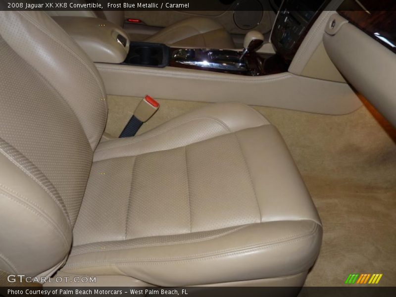 Frost Blue Metallic / Caramel 2008 Jaguar XK XK8 Convertible
