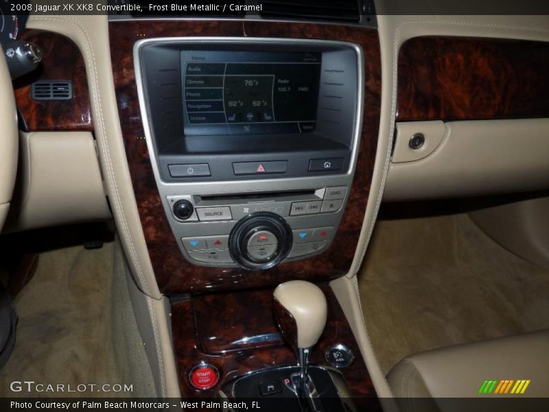 Frost Blue Metallic / Caramel 2008 Jaguar XK XK8 Convertible
