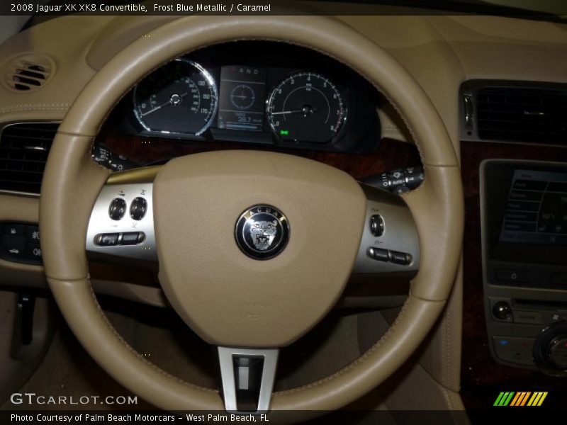 Frost Blue Metallic / Caramel 2008 Jaguar XK XK8 Convertible