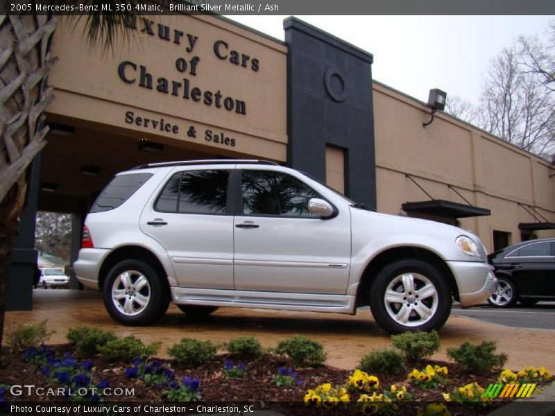 Brilliant Silver Metallic / Ash 2005 Mercedes-Benz ML 350 4Matic