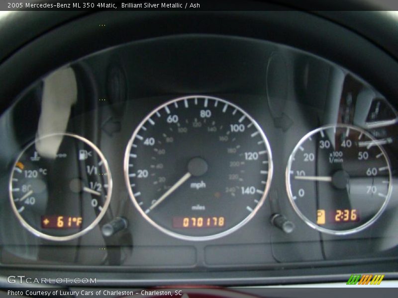 Brilliant Silver Metallic / Ash 2005 Mercedes-Benz ML 350 4Matic