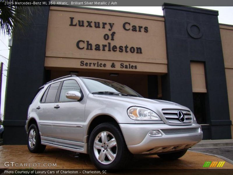 Brilliant Silver Metallic / Ash 2005 Mercedes-Benz ML 350 4Matic