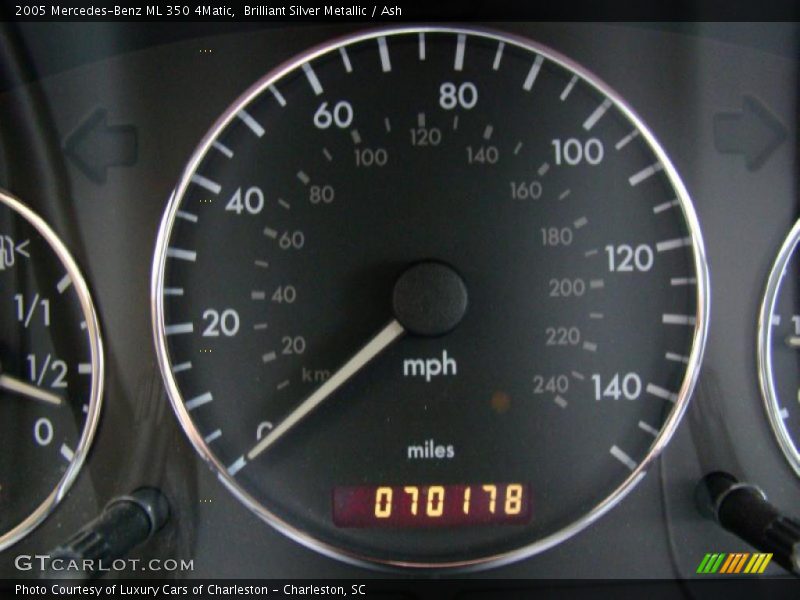 Brilliant Silver Metallic / Ash 2005 Mercedes-Benz ML 350 4Matic