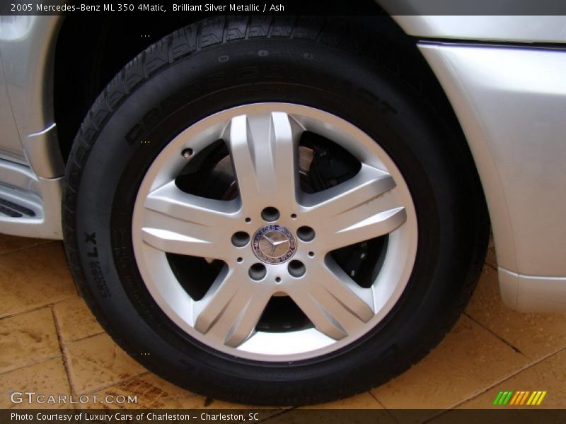 Brilliant Silver Metallic / Ash 2005 Mercedes-Benz ML 350 4Matic