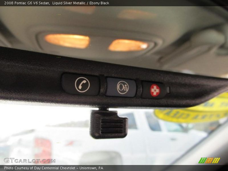 Liquid Silver Metallic / Ebony Black 2008 Pontiac G6 V6 Sedan