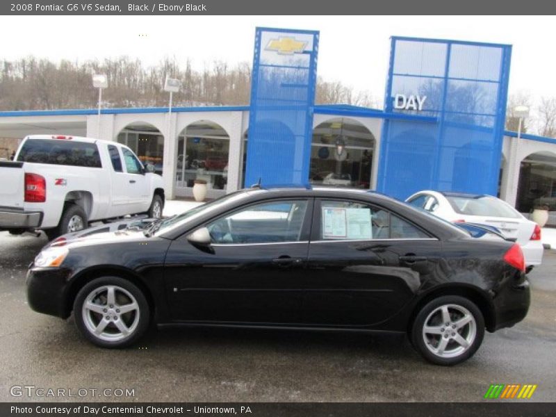 Black / Ebony Black 2008 Pontiac G6 V6 Sedan