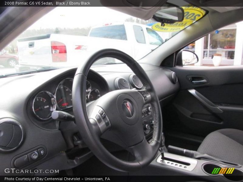 Black / Ebony Black 2008 Pontiac G6 V6 Sedan