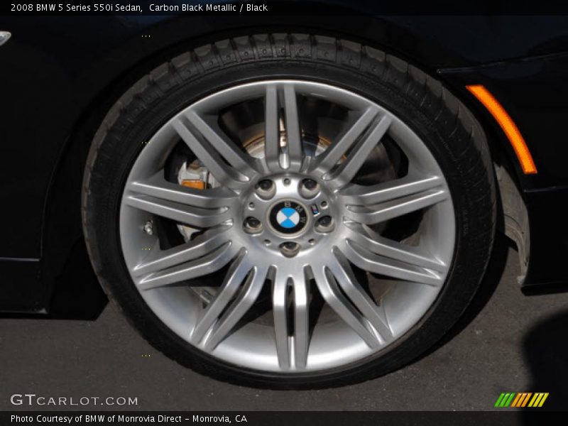 Carbon Black Metallic / Black 2008 BMW 5 Series 550i Sedan