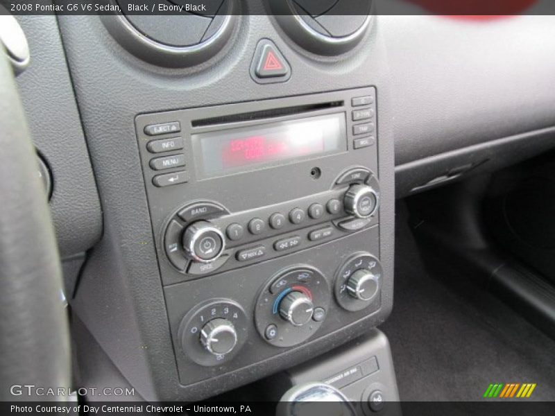 Black / Ebony Black 2008 Pontiac G6 V6 Sedan