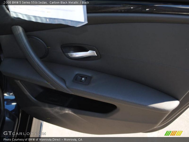 Carbon Black Metallic / Black 2008 BMW 5 Series 550i Sedan