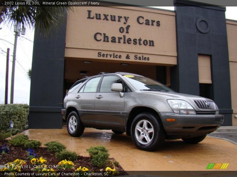 Mineral Green Opalescent / Ivory 2002 Lexus RX 300