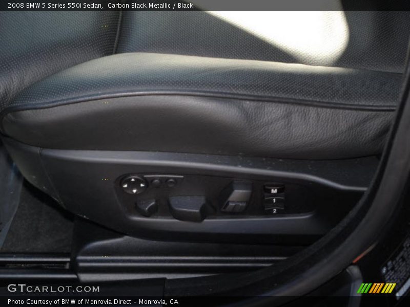 Carbon Black Metallic / Black 2008 BMW 5 Series 550i Sedan