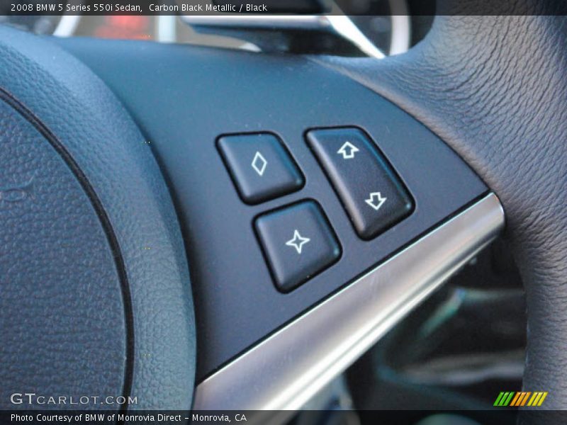 Carbon Black Metallic / Black 2008 BMW 5 Series 550i Sedan