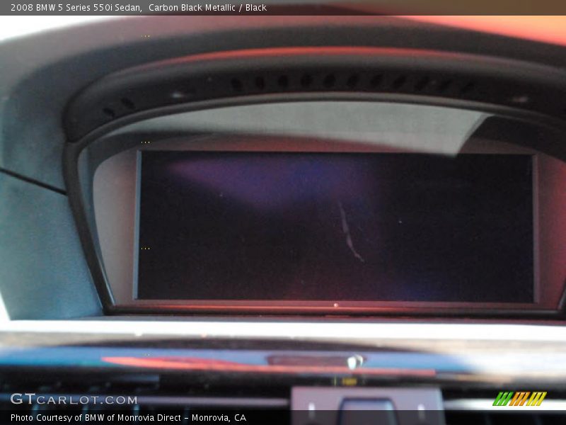 Carbon Black Metallic / Black 2008 BMW 5 Series 550i Sedan