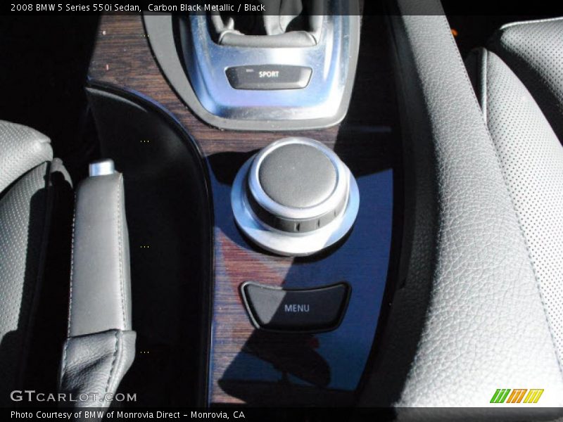 Carbon Black Metallic / Black 2008 BMW 5 Series 550i Sedan
