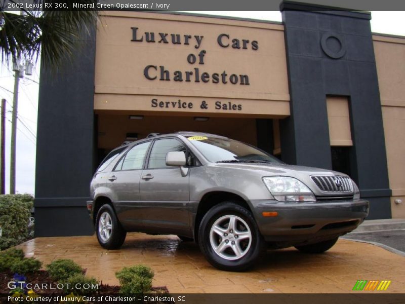 Mineral Green Opalescent / Ivory 2002 Lexus RX 300