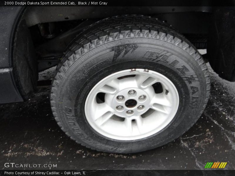 Black / Mist Gray 2000 Dodge Dakota Sport Extended Cab