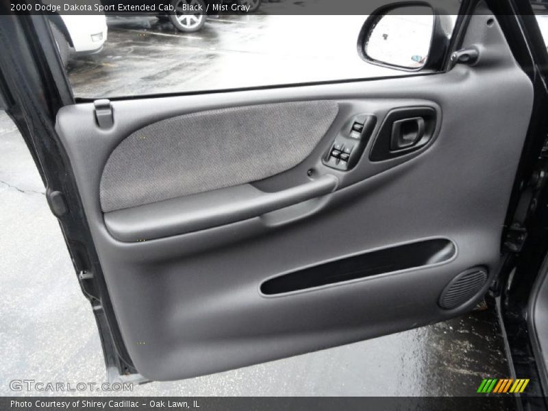 Black / Mist Gray 2000 Dodge Dakota Sport Extended Cab