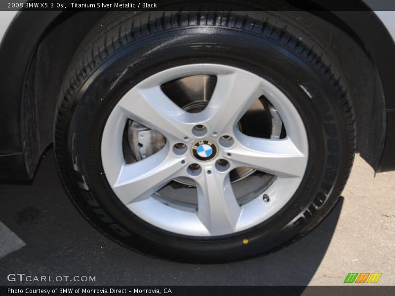 Titanium Silver Metallic / Black 2008 BMW X5 3.0si