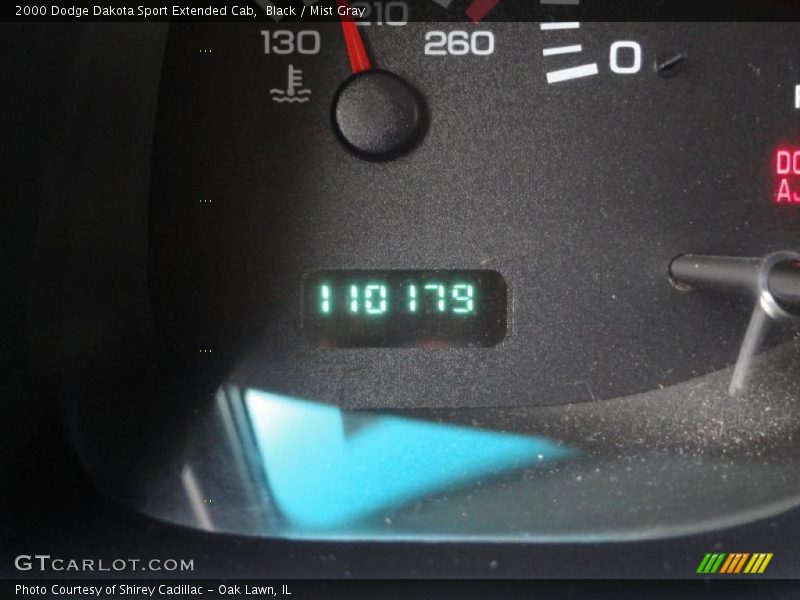 Black / Mist Gray 2000 Dodge Dakota Sport Extended Cab