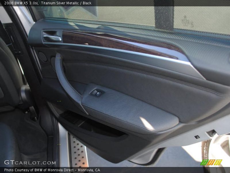 Titanium Silver Metallic / Black 2008 BMW X5 3.0si