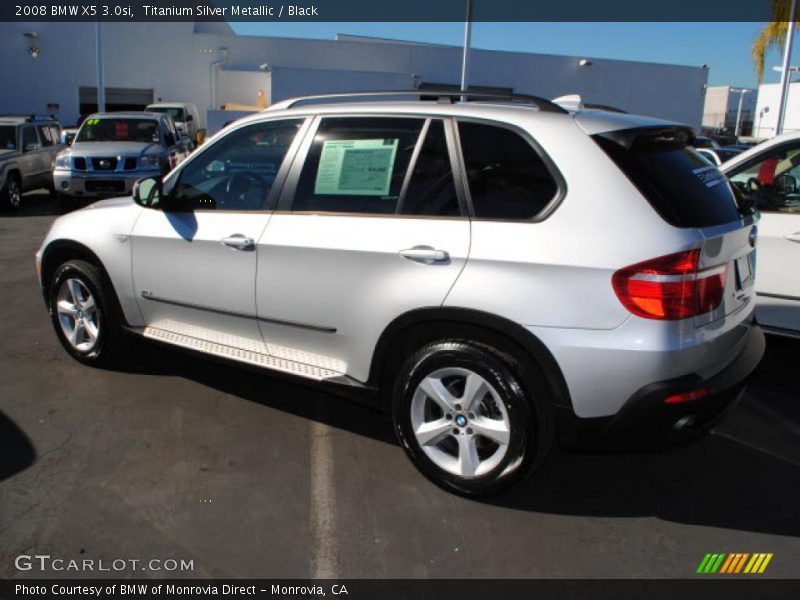 Titanium Silver Metallic / Black 2008 BMW X5 3.0si