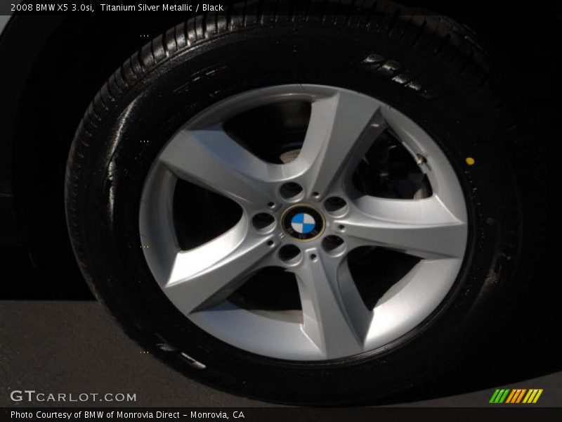 Titanium Silver Metallic / Black 2008 BMW X5 3.0si