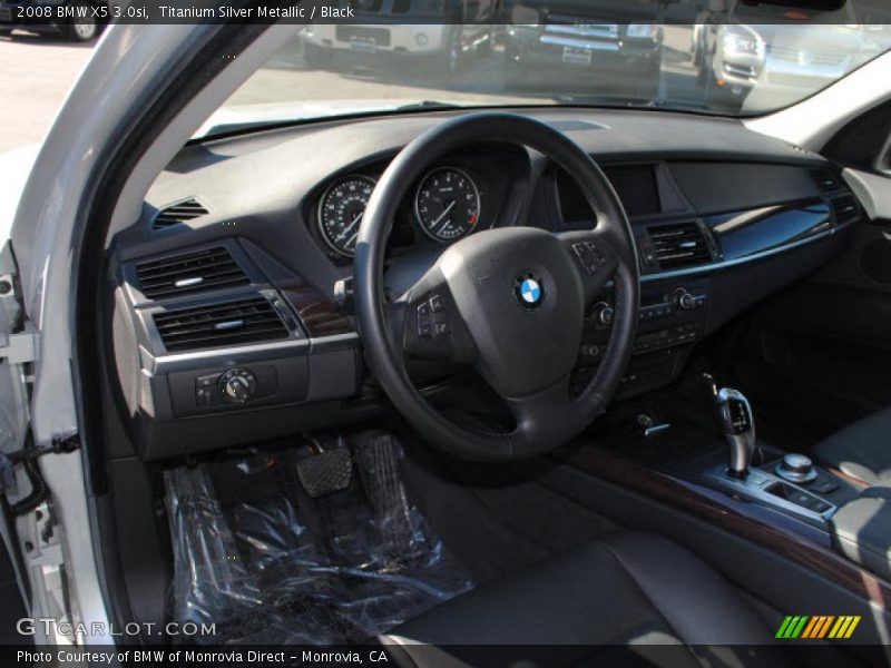 Titanium Silver Metallic / Black 2008 BMW X5 3.0si
