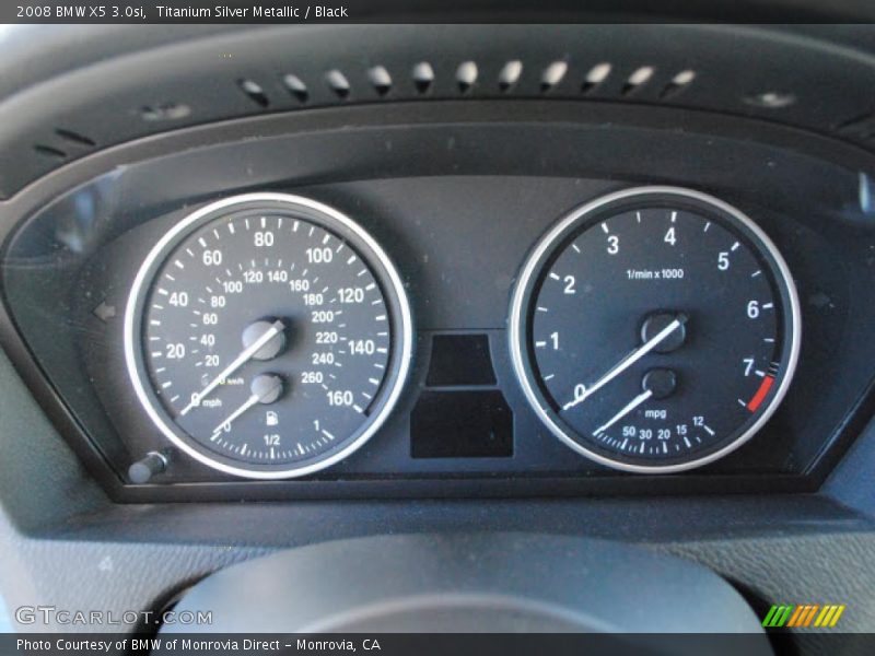 Titanium Silver Metallic / Black 2008 BMW X5 3.0si