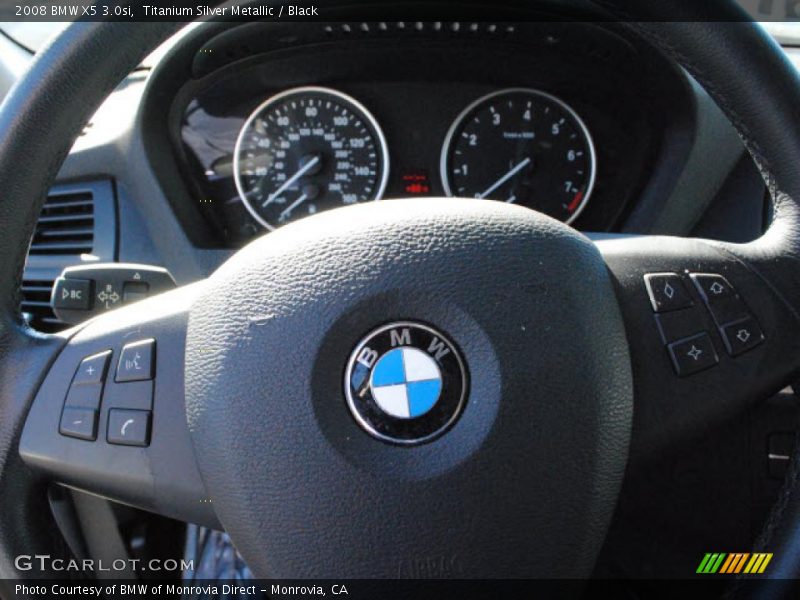 Titanium Silver Metallic / Black 2008 BMW X5 3.0si