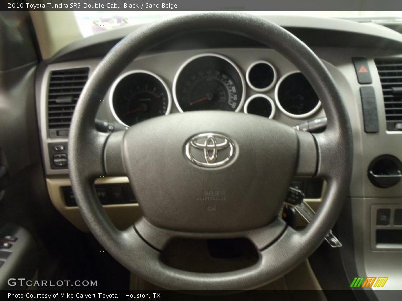 Black / Sand Beige 2010 Toyota Tundra SR5 Double Cab
