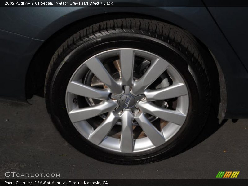 Meteor Grey Pearl Effect / Black 2009 Audi A4 2.0T Sedan