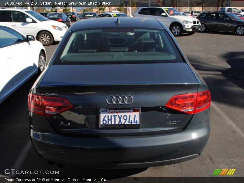 Meteor Grey Pearl Effect / Black 2009 Audi A4 2.0T Sedan
