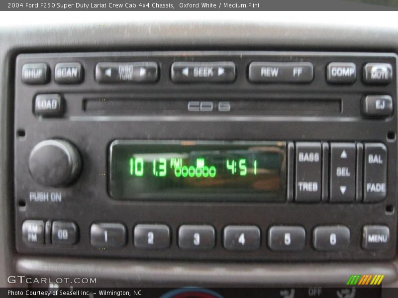 Oxford White / Medium Flint 2004 Ford F250 Super Duty Lariat Crew Cab 4x4 Chassis