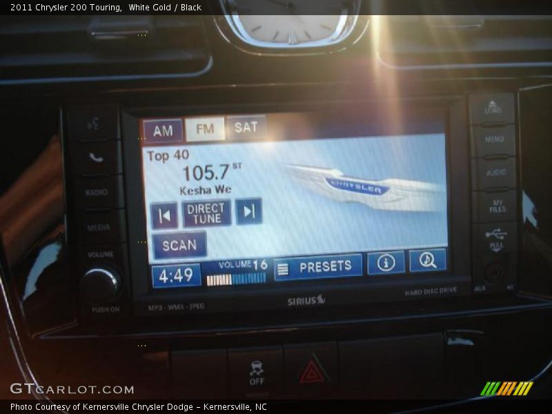 White Gold / Black 2011 Chrysler 200 Touring