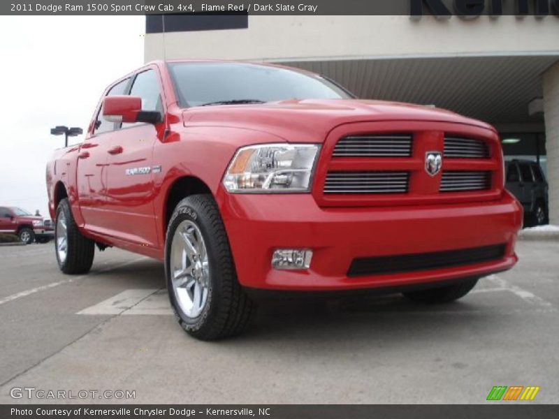Front 3/4 View of 2011 Ram 1500 Sport Crew Cab 4x4