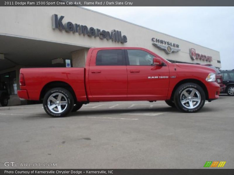 Flame Red / Dark Slate Gray 2011 Dodge Ram 1500 Sport Crew Cab 4x4