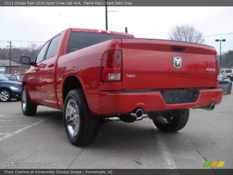 Flame Red / Dark Slate Gray 2011 Dodge Ram 1500 Sport Crew Cab 4x4