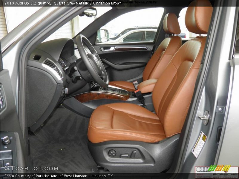 Quartz Grey Metallic / Cinnamon Brown 2010 Audi Q5 3.2 quattro
