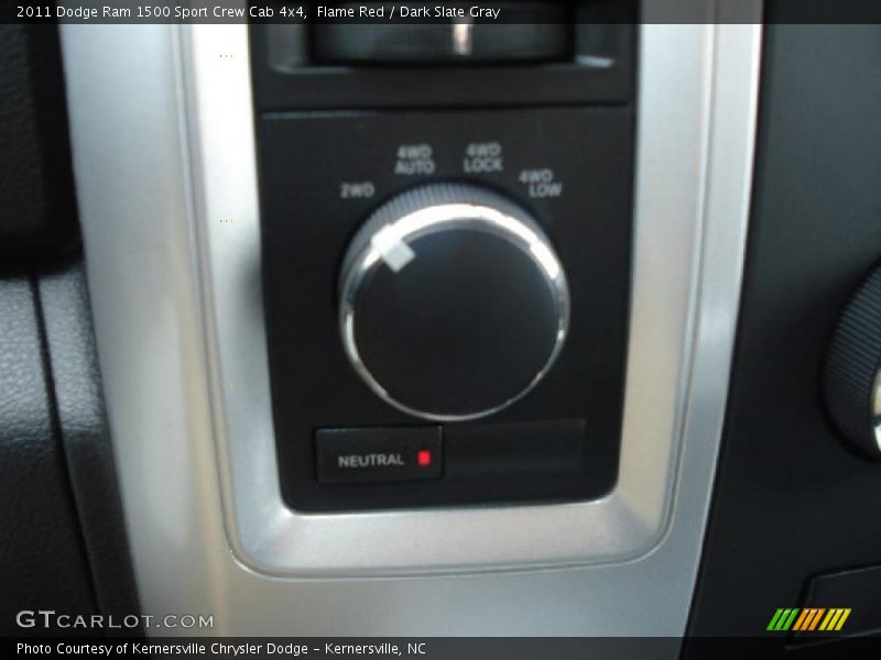 Controls of 2011 Ram 1500 Sport Crew Cab 4x4