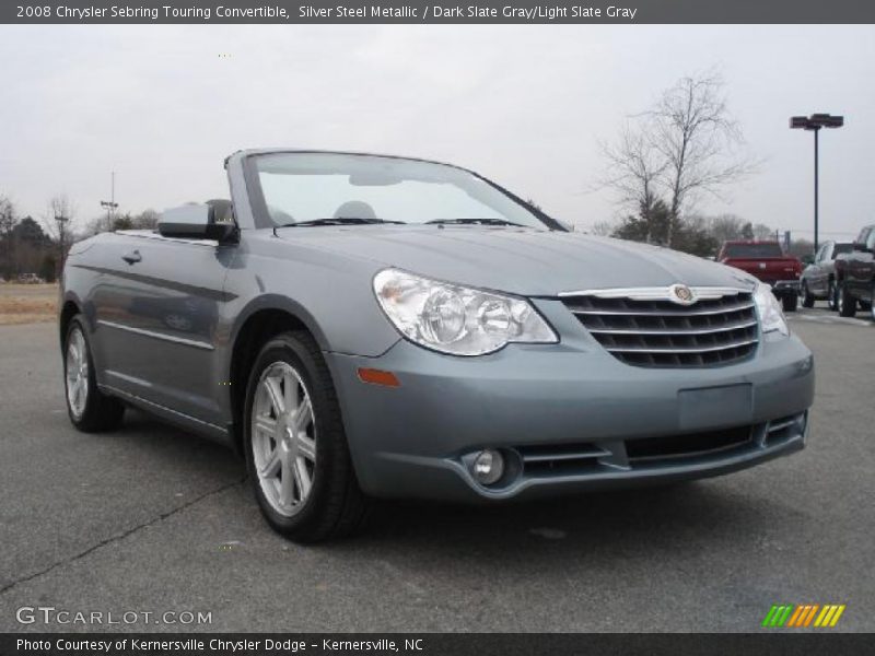 Silver Steel Metallic / Dark Slate Gray/Light Slate Gray 2008 Chrysler Sebring Touring Convertible