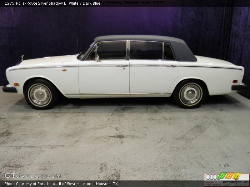 White / Dark Blue 1975 Rolls-Royce Silver Shadow I