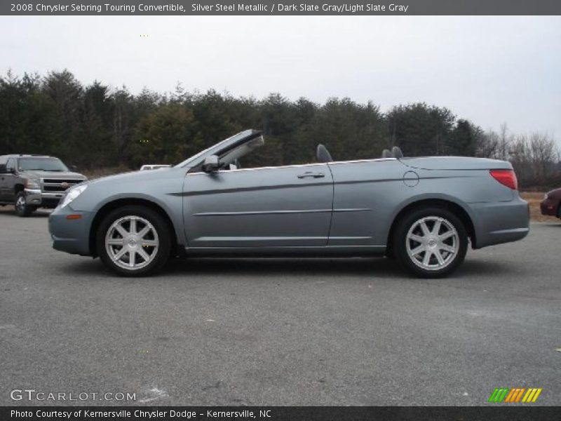Silver Steel Metallic / Dark Slate Gray/Light Slate Gray 2008 Chrysler Sebring Touring Convertible