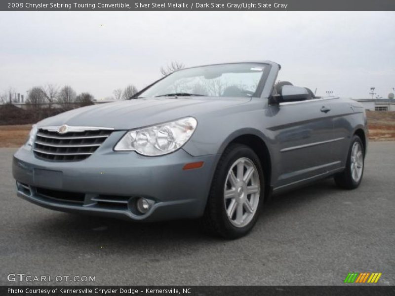 Silver Steel Metallic / Dark Slate Gray/Light Slate Gray 2008 Chrysler Sebring Touring Convertible