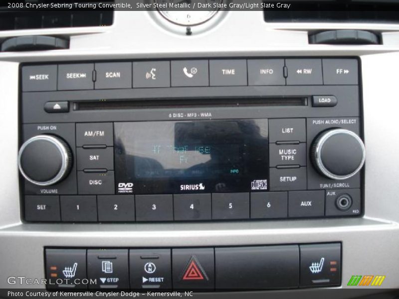 Silver Steel Metallic / Dark Slate Gray/Light Slate Gray 2008 Chrysler Sebring Touring Convertible
